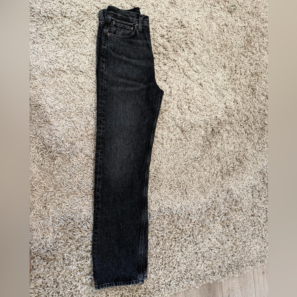 AGOLDE Kelly mid-rise straight-leg organic jeans size 25 - Picture 2 of 6